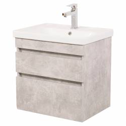 Шафка ВІНТАЖ 60+раковина ELITE 60, бетон, консольна