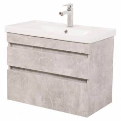 Шафка ВІНТАЖ 70+раковина FRAME 70, бетон, консольна