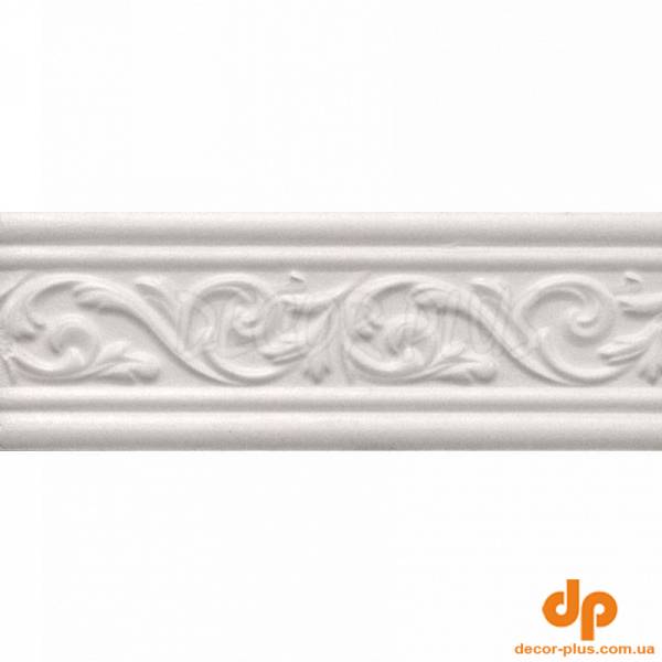 Бордюр ARABESCO Широкий Білий 061 23х8