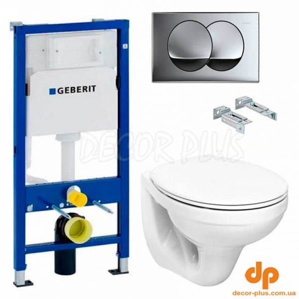 Набір Duofix PRO 20 (Чаша підвіс.уніт.IDOL+сид.дюр.пов.пад+інст.с-ма DUOFIX 2в1 + DELTA01 хром.гл)