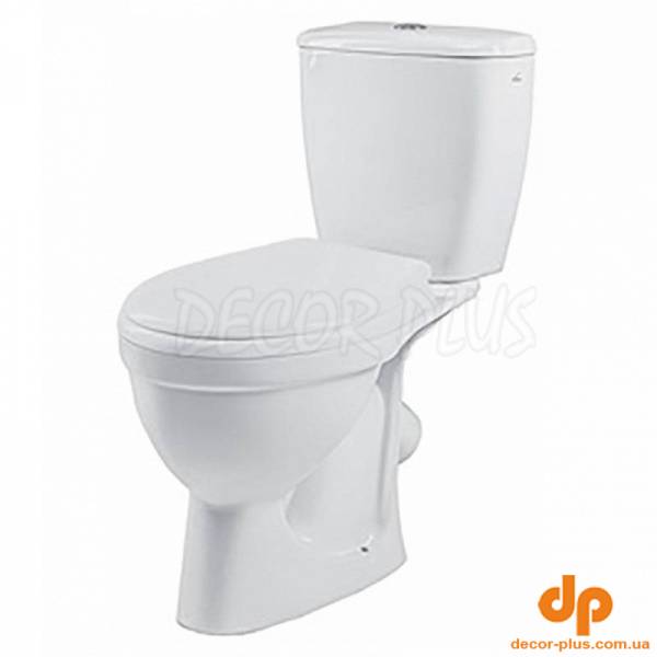 Унітаз-компакт ANTYSPLASH кос, 3/6, ниж+сид.поліпропілен