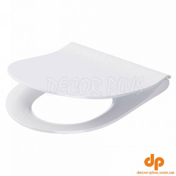 Сидіння д/унітазу  ZEN(246)/CITY(743,199) овал. SLIM, дюропл антиб повільне падіння