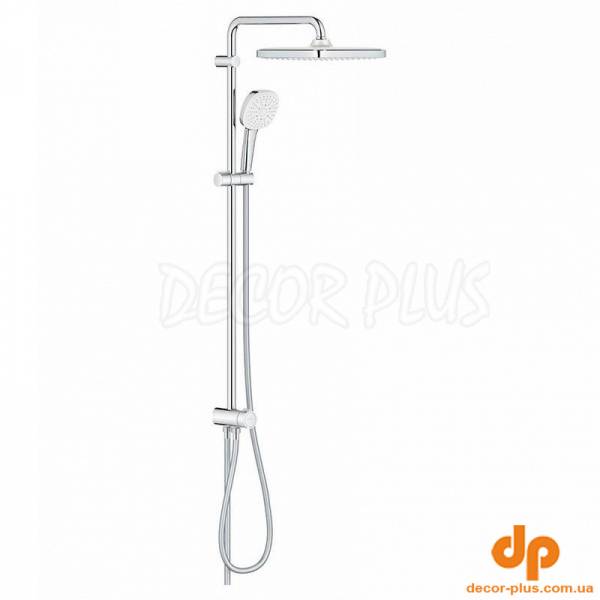 Душ система TEMPESTA CUBE 250, б/змішувача, хром