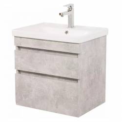 Шафка ВІНТАЖ 60+раковина FRAME 60, бетон, консольна
