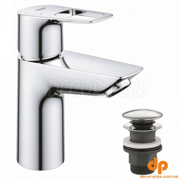 Змішувач BAULOOP раковина, S, хром + Click Clack