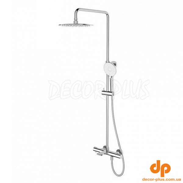 Душова колона VIRGO з термостатичним змішувачем і виливом, хром