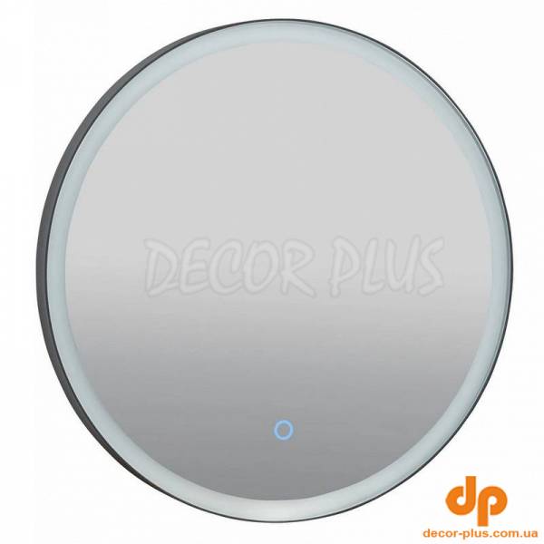 Дзеркало LORENZO D-70 sensor з підсвіткою, black