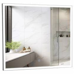 Дзеркало LUCE 80х70 sensor з підсвіткою, black