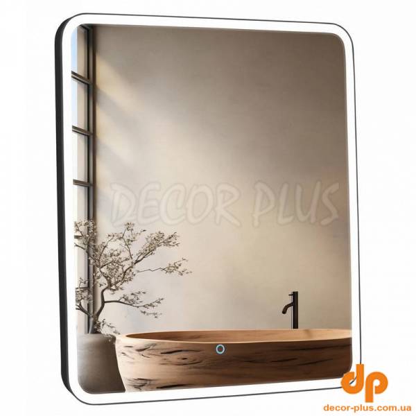 Дзеркало DONATO 60х70 sensor з підсвіткою, black