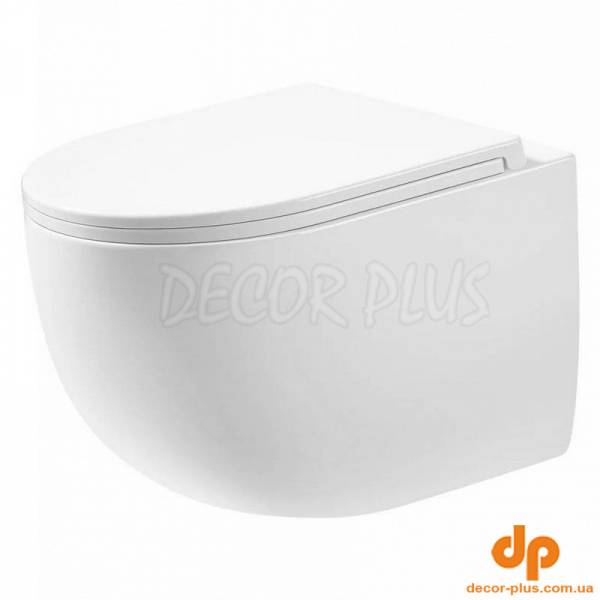 Чаша підвісного унітаза TWIST з сидінням Soft-close (Tornado 3.0), скорочений