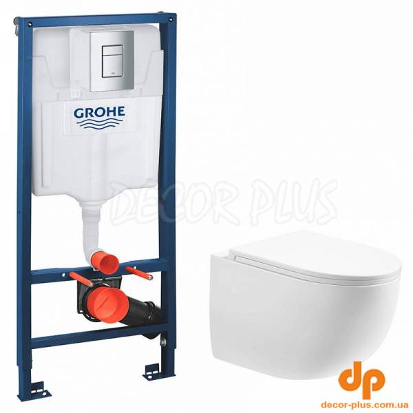 Комплект RAPID SL 38772+чаша підвісного унітаза TWIST з сидінням Soft-close (Tornado 3.0), скорочений