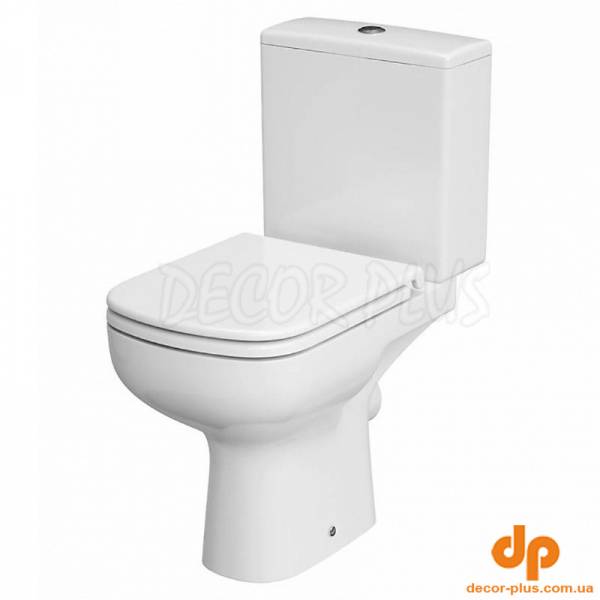 Унітаз-компакт 574 COLOUR CLEAN ON 010 гор злив,3/5,бічн підв+сид дюр пов пад