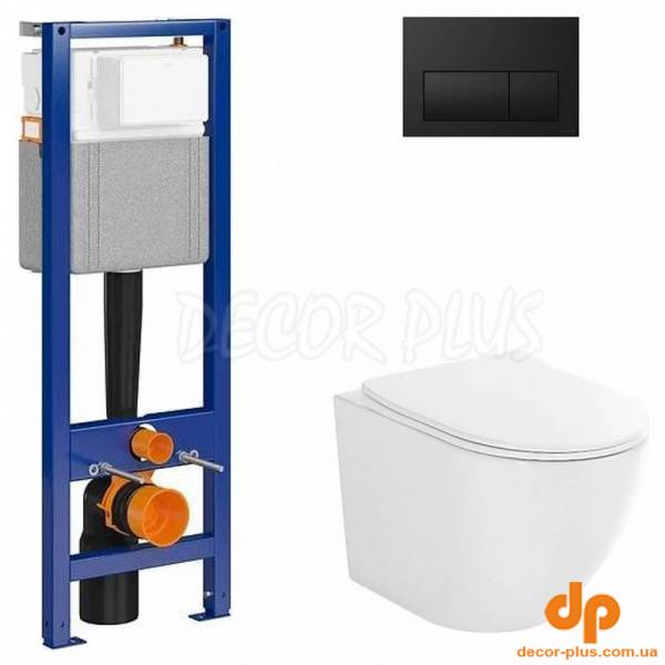 Набір С677 SYSTEM 40 мех. чаша підвіс. уніт. DESSE VORTEX +сид.дюр пов.пад.легко з'ємн+кноп PRESTO 2 чорн мат