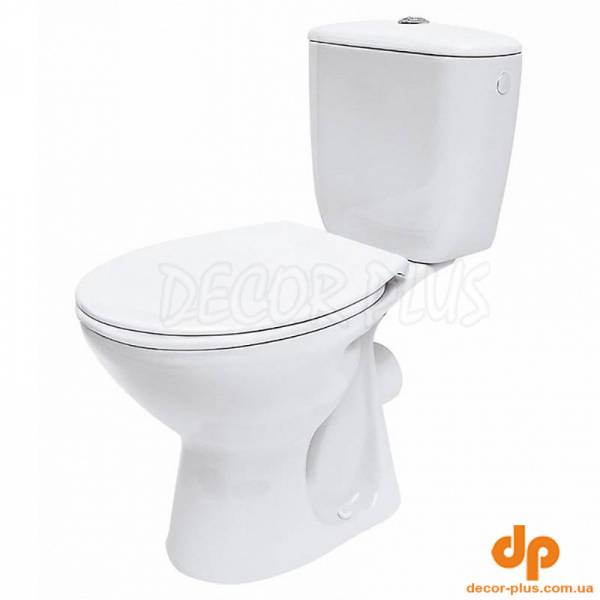 Унітаз-компакт KEOPS KE010 гор злив, 3/6,бічн підв+сид поліпр пластик кріпл