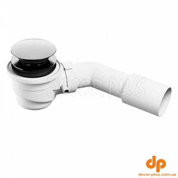 Сифон д/ванни вільностоячої з системою click-clack хром