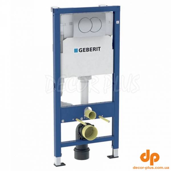 Інсталяційна с-ма DUOFIX д/унітазу 2 в 1 ( 458.103.00.2) + кнопка DELTA01 хром