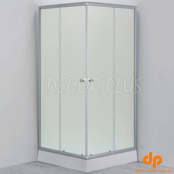 Душ кабіна START-8126G прямокутна, 90х90 скло матове, профіль сатін + піддон + сифон