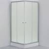 Душ кабіна START-8126G прямокутна, 90х90 скло матове, профіль сатін + піддон + сифон