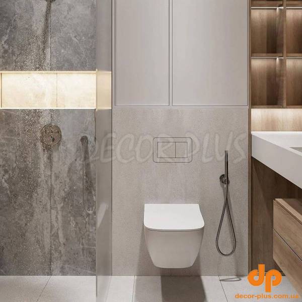 E10002 Прихована кнопка змиву Edplit Whisper  CWGS (Geberit Sigma) (1 сорт)