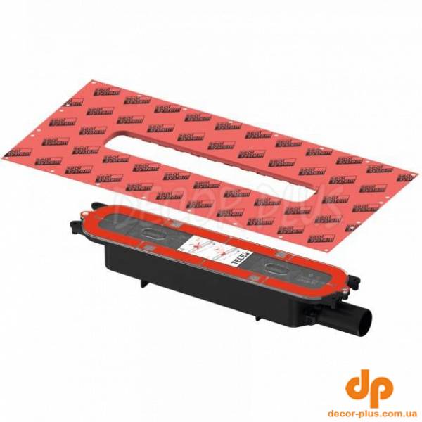 673001 TECEdrainprofile Сифон низький, DN 40, горизонтальний (1 сорт)