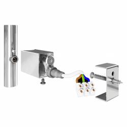 3.0.0900.0.S Комплект прихованого підключення мереж.дроту для круглого стояка, сатин (може бути без мереж.дроту) (1 сорт)