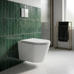 DCA0530111W Calma Унітаз підвісний 515x355x365mm з кришкою soft-close, Vortex Flush, білий глянець (1 сорт)