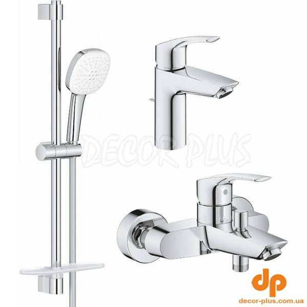 UA123238S3 Eurosmart Набір д/ванни (2змішувача+1душовий набір) (1 сорт)