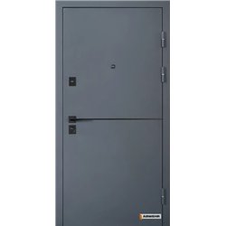 Вхідні двері Abwehr Solid Ral 7021T+Білий