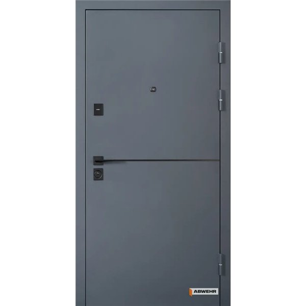 Вхідні двері Abwehr Solid Ral 7021T+Білий