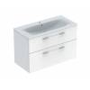 Шафка з умивальником 100 Selnova Square Slim rim 501.244.00.1 Geberit