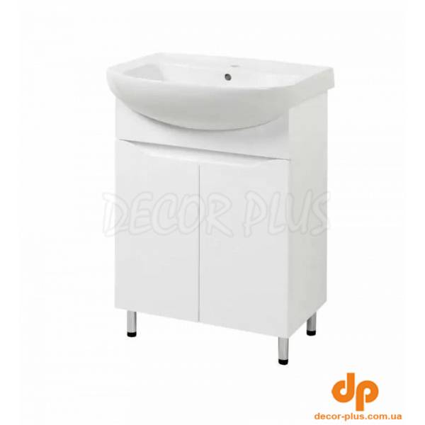 Шафка з умивальником Пектораль Проксі 60 білий D-Line