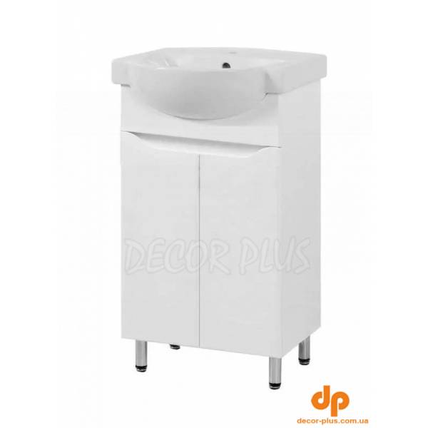 Шафка з умивальником Пектораль Фрея 55 білий D-Line