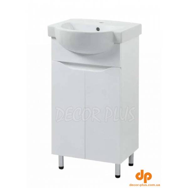 Шафка з умивальником Пектораль Фрея 45 білий D-Line