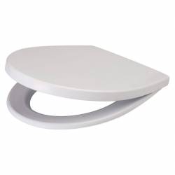 Сидіння д/унітазу DELFI, поліпропілен антибакт повільного падіння пластик кріпл