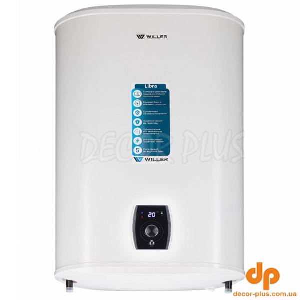 EVH50DRI Libra водонагрівач універсальний монтаж(вертикально і горизонтально), 50 л., 2 кВт (1 сорт)