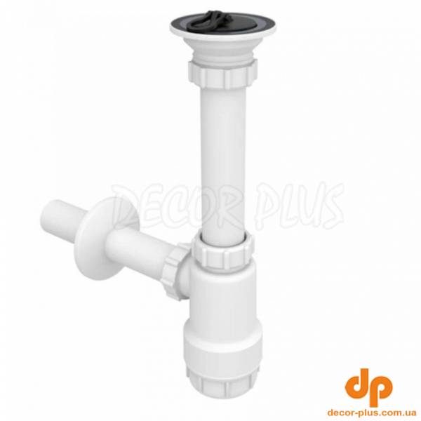 STY-533 сифон для раковини 5/4”, із водозливом, патрубок відведення 32 мм (1 сорт)