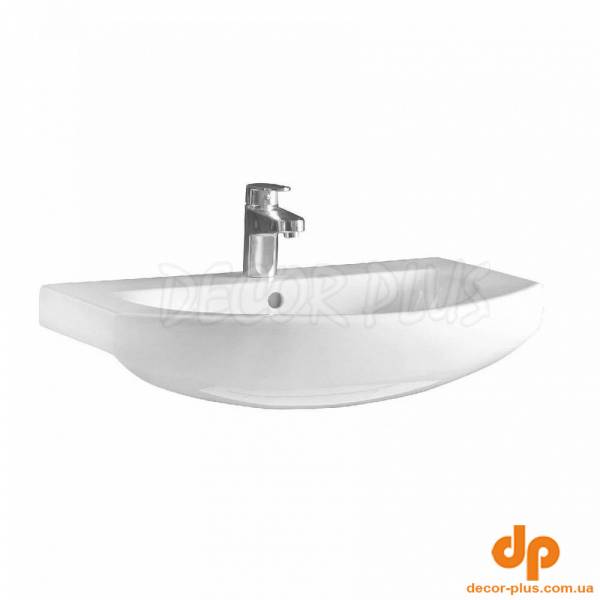 L81970000 RUNA Раковина меблева 70 см, з 1-отв. під зміш. по центру, білий глянець (1 сорт)