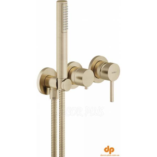 Змішувач для ванни Live Miele Spazzolato PVD WESK100-1TCGP Nobili