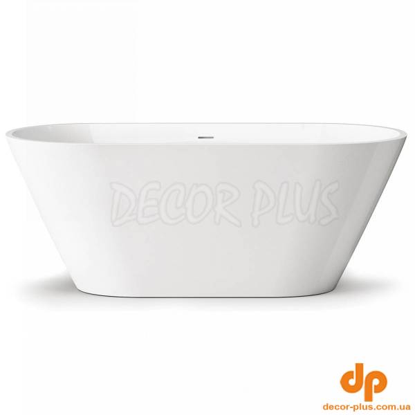 17070130W Style Ванна окремостояча 166x72,5 см з литого (штучного) каменю Caststone, з інтегрованим сифоном, колір білий глянець