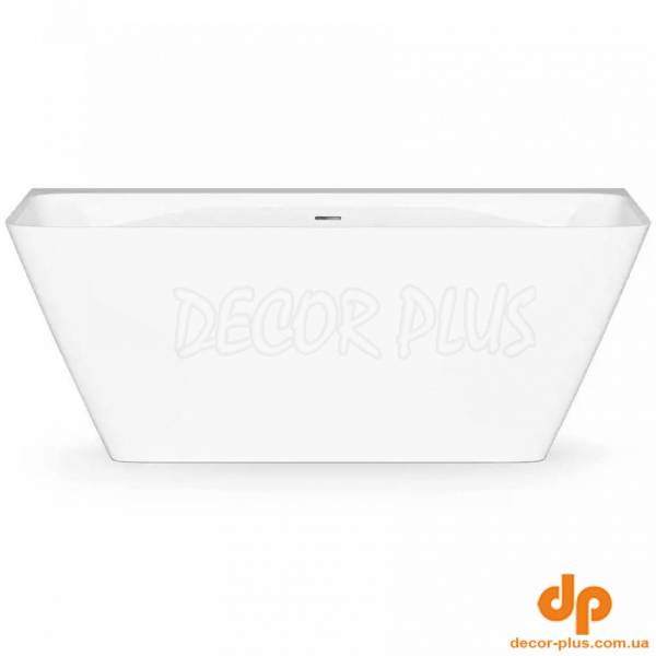 VAQUAWA/00 QUADRO WALL Ванна пристінна 160х76 см з литого (штучного) каменю, з інтегрованим сифоном, білий глянець (1 сорт)