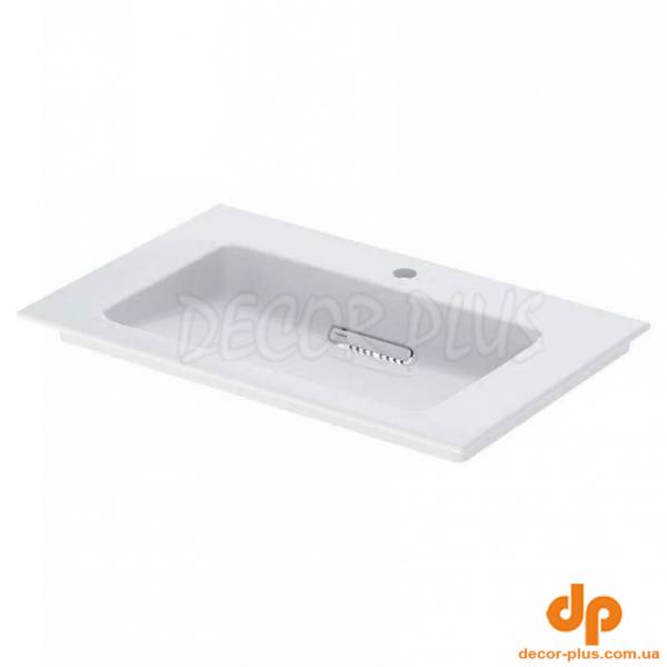 Раковина ONE з гор.випуском 75см, з/о, б/п, KeraTect, вбудована в стільницю