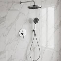 D117125001111C Flow Душова система прихованого монтажу, на 2 споживачі, без термостату, хром (1 сорт)