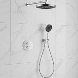 D117125011111C Flow Душова система прихованого монтажу для душу, на 2 споживачі, з термостатом, хром (1 сорт)