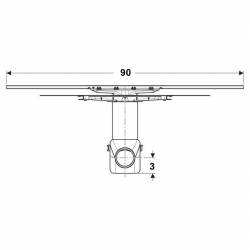 Дренажний канал CLEANLINE30 Basic висота гідрозатвора 30 мм, д/облицювання плиткою