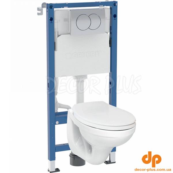 Комплект Інсталяція для унітаза Duofix Pro 20 + Унітаз Idol з кришкою 118.315.21.3 Geberit