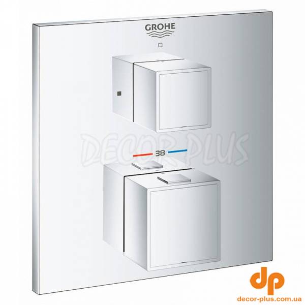 Верхня частина термостату GROHTHERM CUBE душ, д/35600, 1 вихід, хром