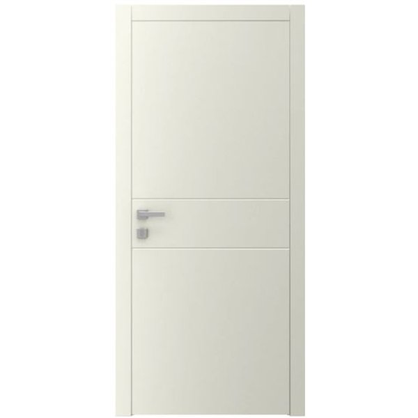 Двері міжкімнатні Ваші Двері AL 1.1 з фрезеруванням КРЕМ