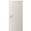 Двері міжкімнатні Ваші Двері AL 1.2 з фрезеруванням СЛОНОВА КІСТКА