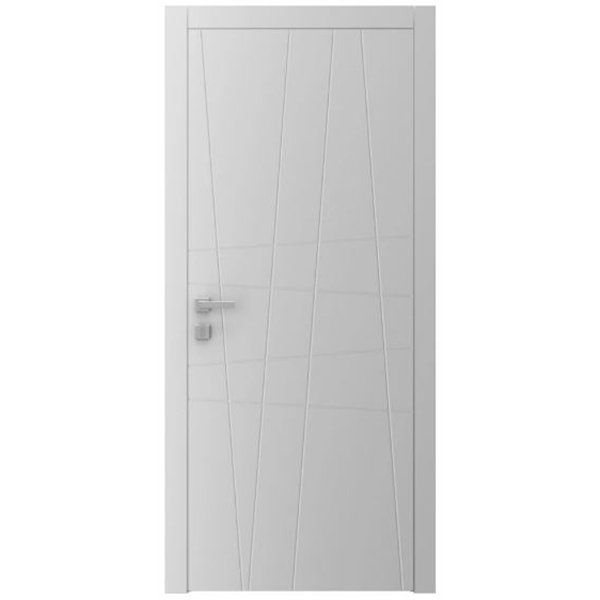 Двері міжкімнатні Ваші Двері AL 10 з фрезеруванням RAL 7047