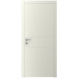 Двері міжкімнатні Ваші Двері AL 13 з фрезеруванням КРЕМ 
